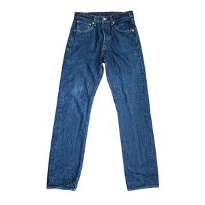 Levi's 501 Jeans Mens Size 28x34 Blue Denim Classic Country USA Cowboy Pockets